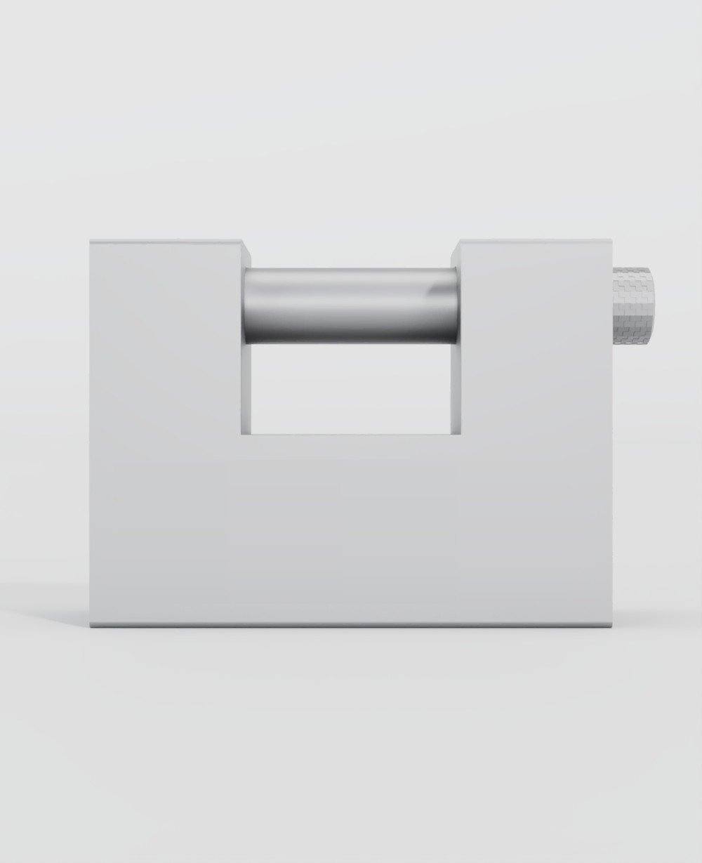 High-security padlock for shipping containers, view 4