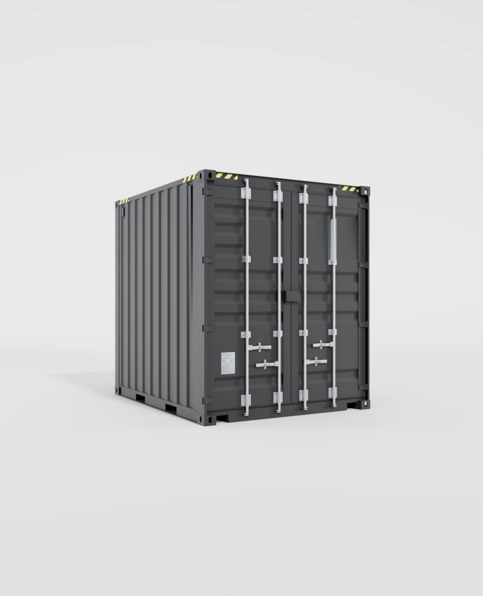 Container 10 Pieds HC, vue trois-quarts
