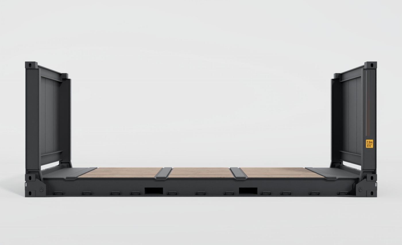 Container 20 Pieds Flat Rack, vue 5