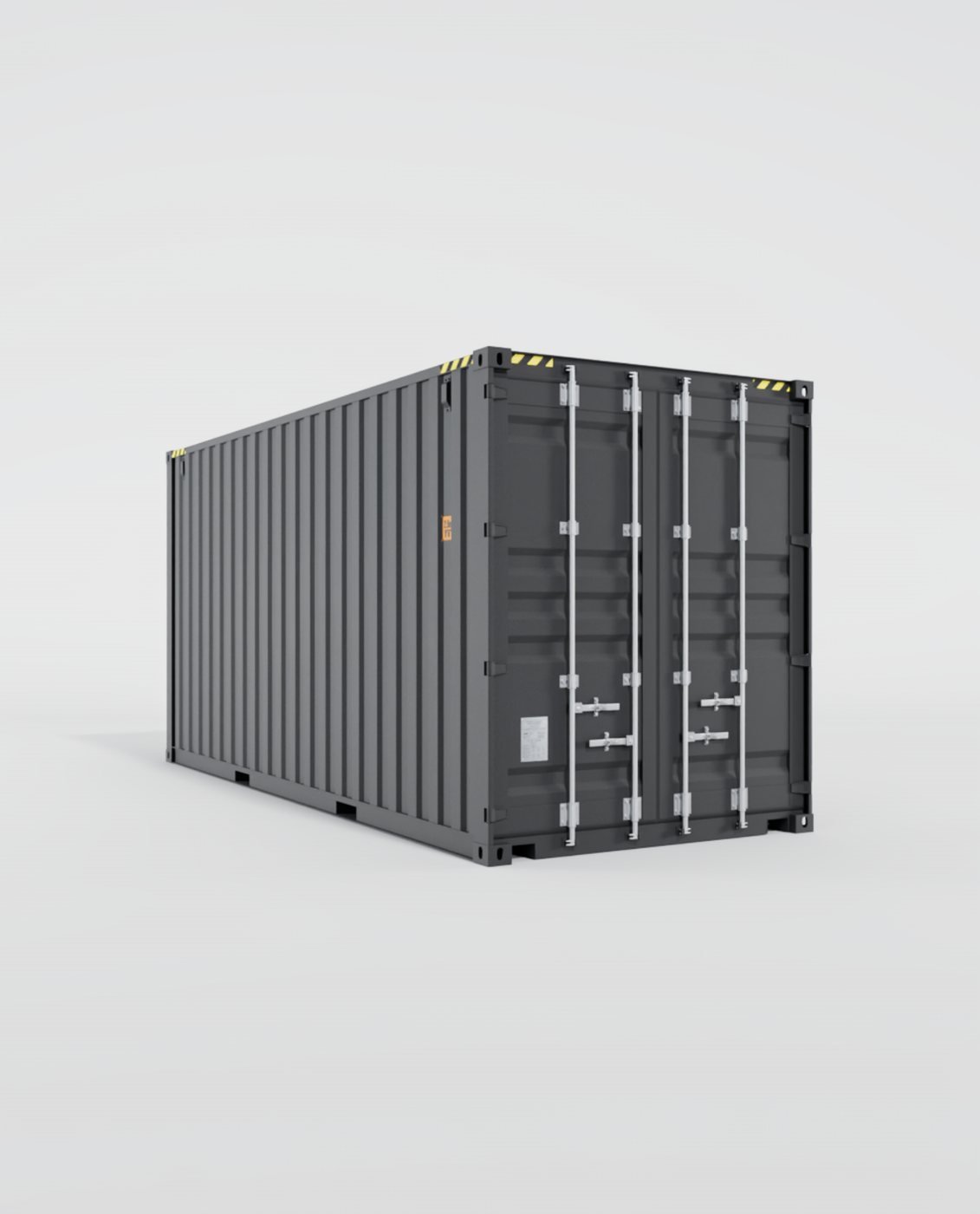 Container 20 Pieds HC, vue trois-quarts