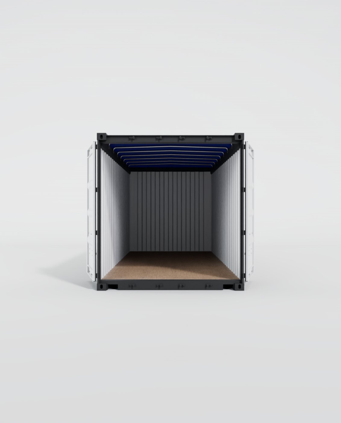 20 ft Open Top Container, side view