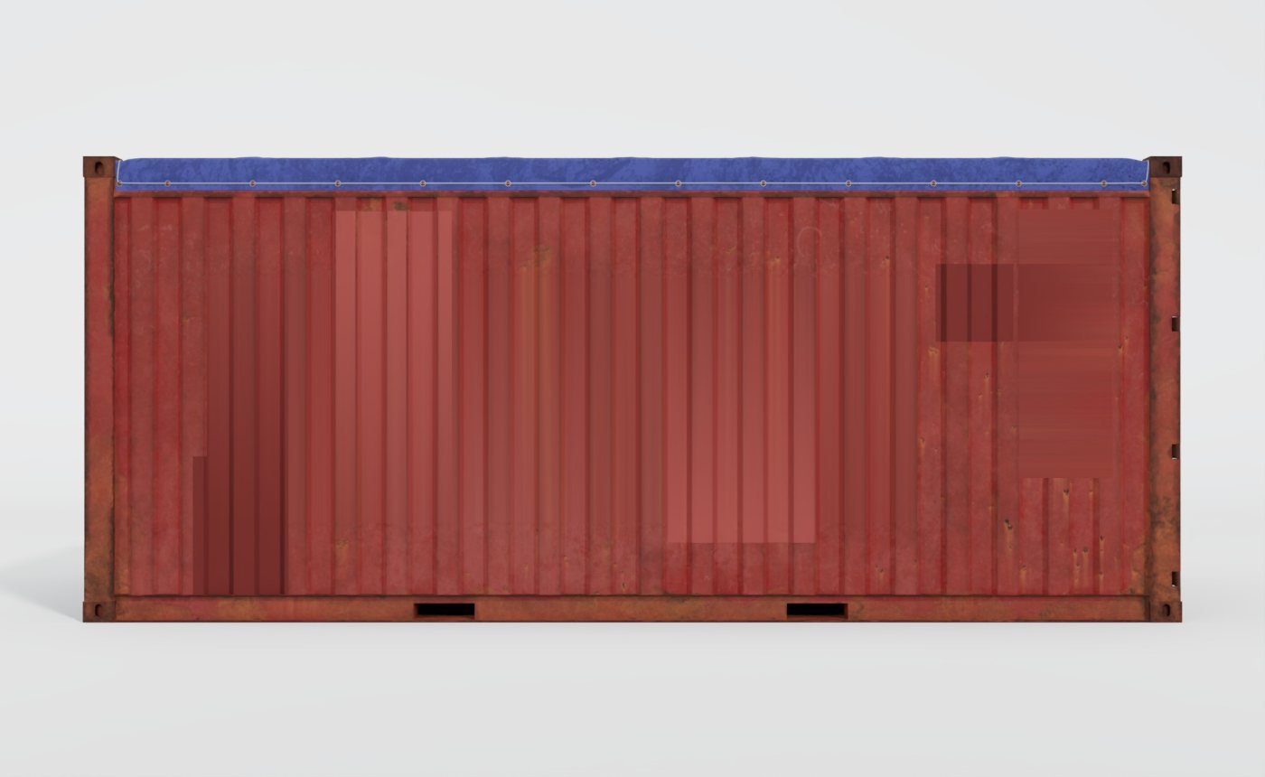 Used 20 ft Open Top Container, view 7
