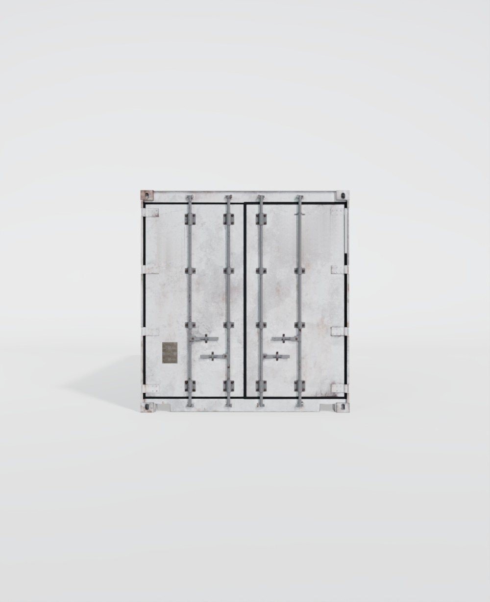 Used 20 ft Reefer Container, side view