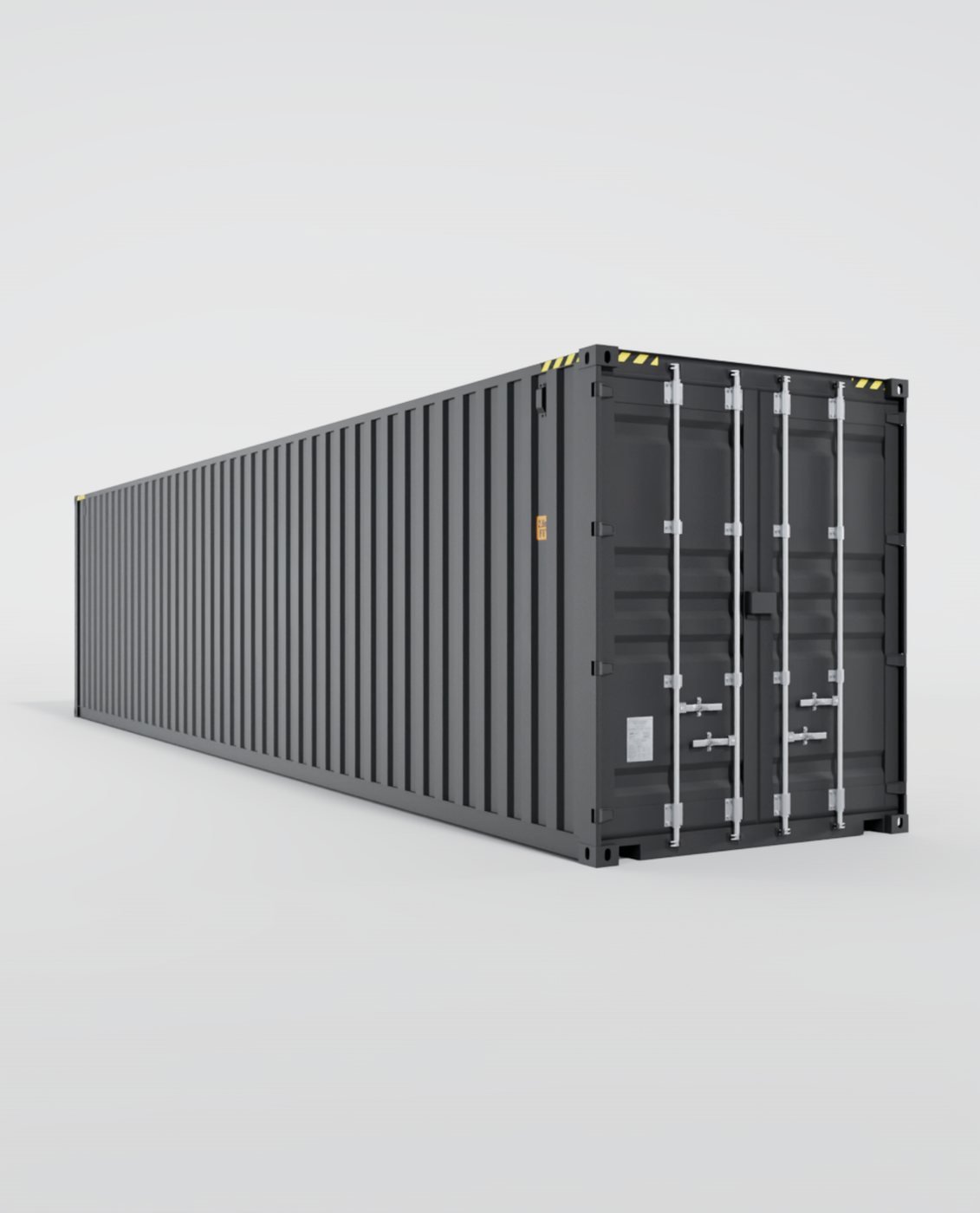 Container 40 Pieds HC, vue trois-quarts