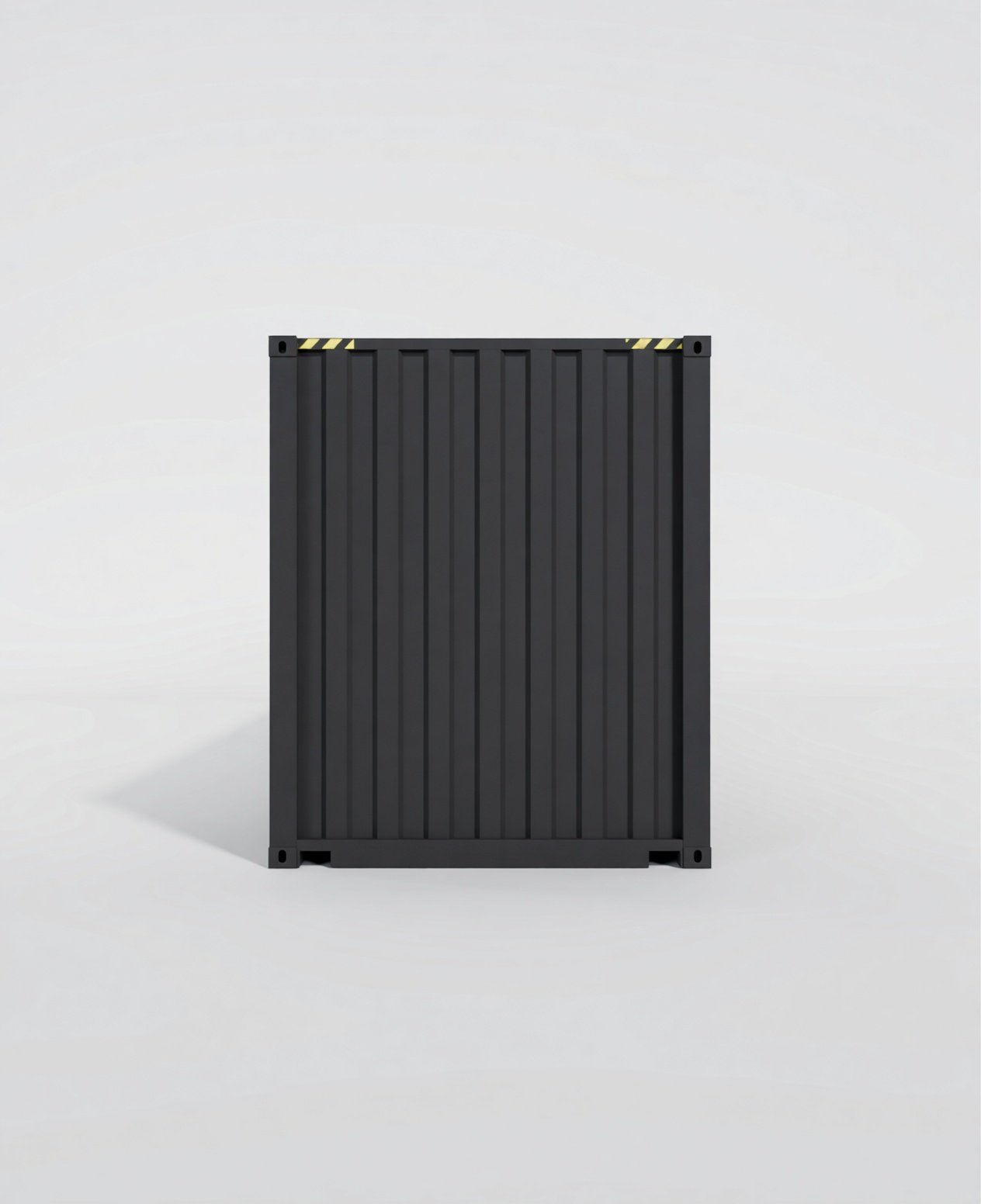 40-Fuß-Hochcontainer mit Seitenöffnung (12 m, High Cube Open Side), Rückansicht