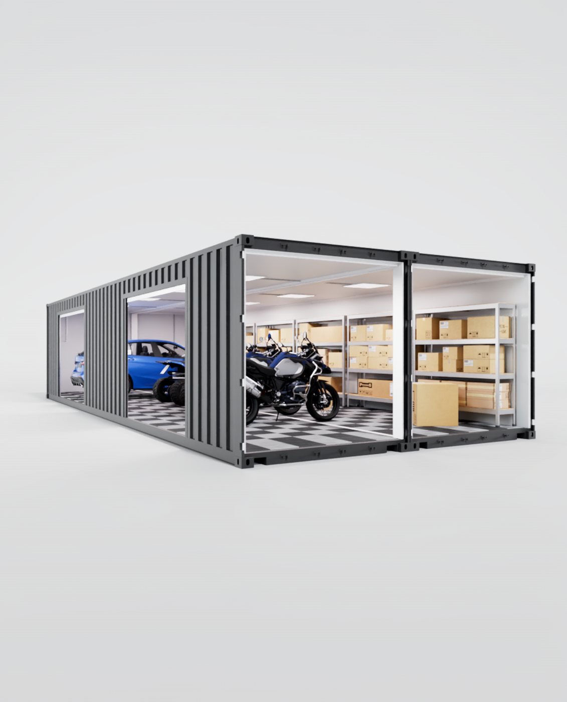 CUBO Garage™ 40, interior, front