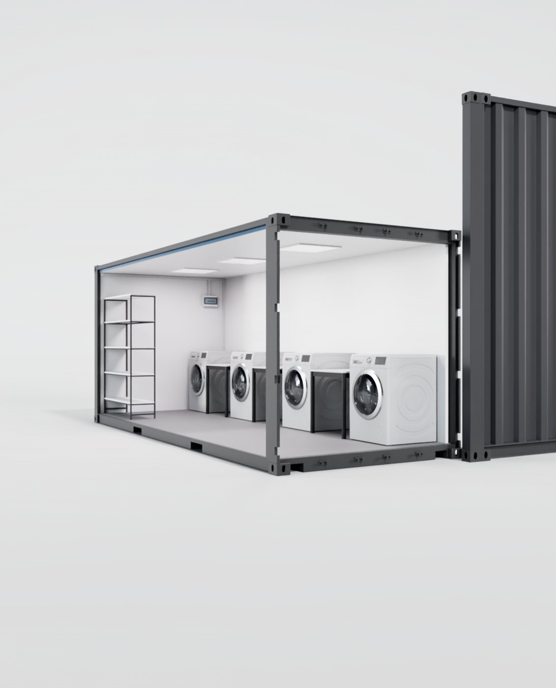 CUBO Laundry™ 20, intérieur de face