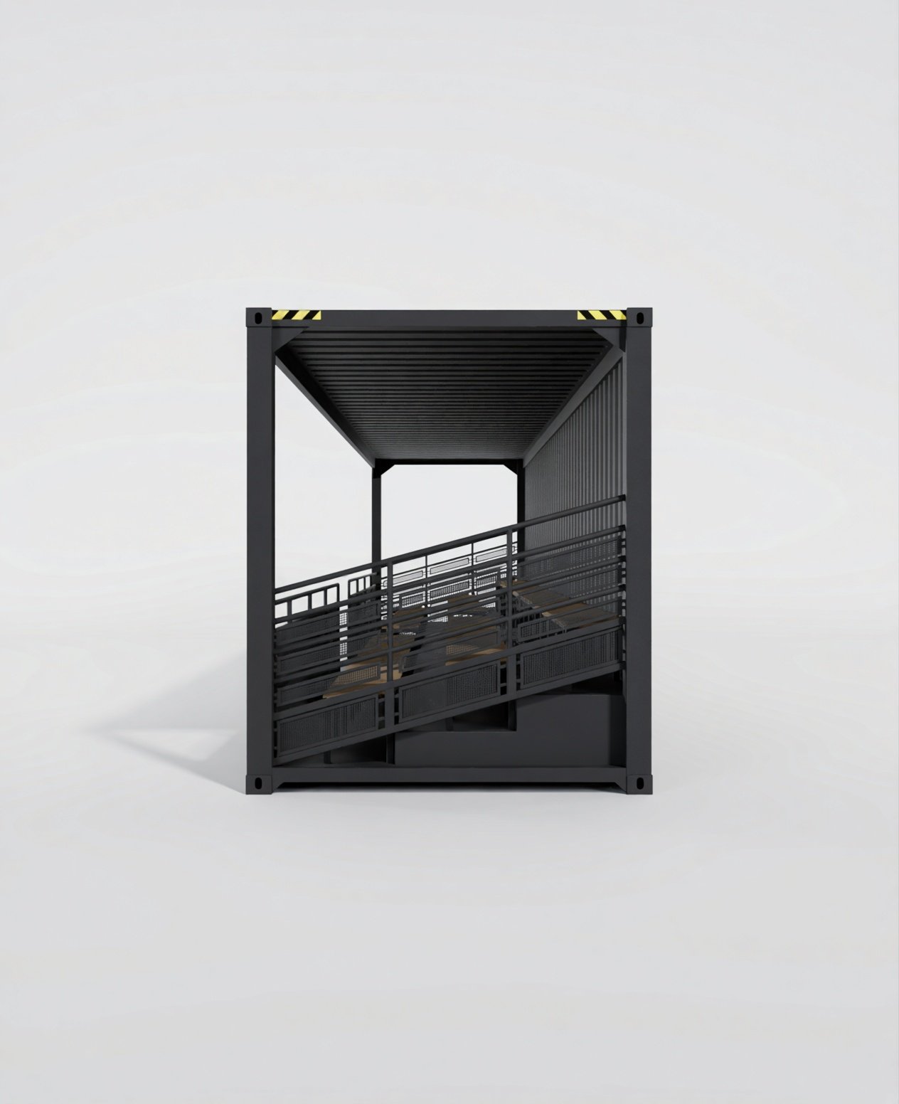 CUBO Tribune™ 40HC, vue écorchée côté opposé
